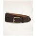 Brooks Brothers Men's Classic Suede Belt | Brown | Size 38