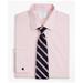 Brooks Brothers Men's Stretch Milano Slim Fit Dress Shirt, Non-Iron Pinpoint Ainsley Collar French Cuff | Pink | Size 15½ 34