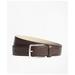 Brooks Brothers Men's 1818 Textured Leather Belt | Brown | Size 38
