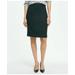 Brooks Brothers Women's The Essential Stretch Wool Pencil Skirt | Black | Size 4