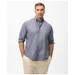 Brooks Brothers Men's Big & Tall Friday Shirt, Poplin End-on-End | Navy | Size 3X Tall