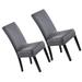 Latitude Run® Box Cushion Chair Slipcover Velvet in Gray | 23 H x 18 W x 18 D in | Wayfair 4D01E2B7ED90413F943F122BA08F4FAE