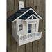 Home Bazaar Classic Series Welcome Home Cottage 8.85 in x 9 in x 6.3 in Birdhouse Wood in Blue/Brown | 8.85 H x 9 W x 6.3 D in | Wayfair HB-7642S