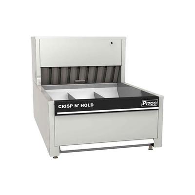 Pitco PCC-28 28" Crisp 'N Hold Countertop Fry Warmer Dump Station - Underburner, 208v/1ph, 4 Sections, Stainless Steel