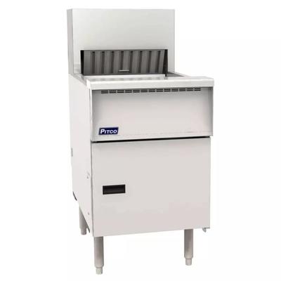 Pitco PCFLV-18 120/1 19 5/8" Crisp 'N Hold Floor Model Fry Warmer Dump Station - Underburner, 120v, Stainless Steel