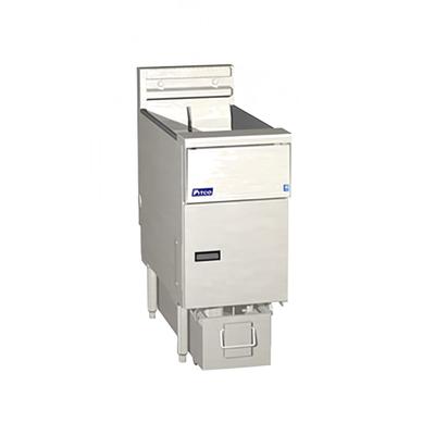 Pitco SE14RS-4FD 220/3 Commercial Electric Fryer - (4) 50 lb Vats, Floor Model, 220v/3ph, Stainless Steel