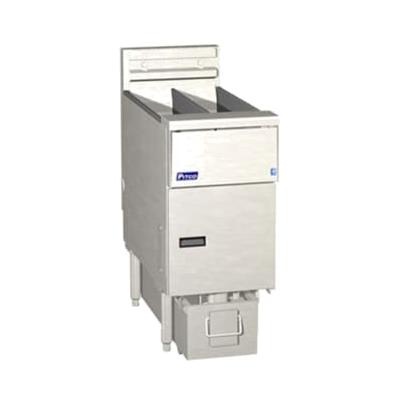 Pitco SE14X-4FD 220/3 Commercial Electric Fryer - (4) 50 lb Vats, Floor Model, 220v/3ph, Stainless Steel