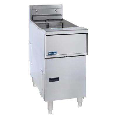 Pitco SE18RS-2FD 240/3 Commercial Electric Fryer - (2) 90 lb Vats, Floor Model, 240v/3ph, Stainless Steel