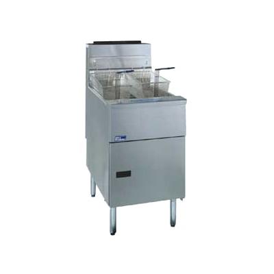 Pitco SE18S-3FD 240/3 Commercial Electric Fryer - (3) 90 lb Vats, Floor Model, 240v/3ph, Stainless Steel