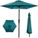Best Choice Products 10ft Outdoor Steel Market Patio Umbrella w/ Crank Tilt Push Button 6 Ribs - Cerulean