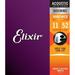 Elixir Nanoweb Acoustic Guitar Strings 11-52 Custom Light 80/20 Bronze 11027