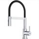 Franke - Lina Semi-Pro Kitchen Mixer Tap, 205 x 410 mm, with pull-out spray, Chrome/Black (115.0626.085)