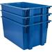 Quantum Storage 100 Lb Load Capacity Blue Polyethylene Tote Container Stacking Nesting 29-1/2 Long x 19-1/2 Wide x 15 High