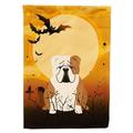 Carolines Treasures BB4391CHF Halloween English Bulldog Fawn White Flag Canvas House Size Large multicolor