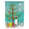 Carolines Treasures BB4429CHF Siamese Cat Merry Christmas Tree Flag Canvas House Size Large multicolor