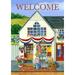 Toland Home Garden Americana General Store Patriotic Welcome Flag Double Sided 28x40 Inch