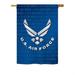 Breeze Decor US Armed Forces 2-Sided Vertical Flag