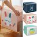 Travelwant Toy Storage Bins with Lids Toy Chest Fabric Animal Toy Box Foldable Cartoon Toy Organizer Box with Reinforced Handle Closet Container for Kids Books Closet Bedroom Home