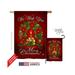 Breeze Decor 14003 Christmas We Wish You 2-Sided Vertical Impression House Flag - 28 x 40 in.