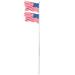 BMTBUY 25ft Solemn Outdoor Decoration Sectional Halyard Pole US America Flag Flagpole Kit