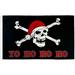 Pirate Christmas Flag 3x5 Yo Ho Ho Ho Holiday House Flag Seasonal Decor Novelty