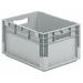Ssi Schaefer Straight Wall Container Gray Solid HDPE ELB4220.GY1