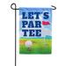 America Forever Par Tee Golf Summer Garden Flag 12.5 x 18 inches American Sports Golf Ball Athletic Double Sided Seasonal Yard Outdoor Decorative Let s Par Tee Garden Flag