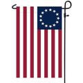 Betsy Ross American Flag Garden Flag 12.5 x 18 Inch USA Garden Flag 4th of July flags American Flag Embroidered Stars and Sewn Stripes