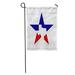 LADDKE Blue Star Texas Red Flag Lone Abstract America American Flat Garden Flag Decorative Flag House Banner 12x18 inch