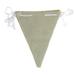 Natural Linen Pennants Banner Triangle 10-Inch x 8-Inch 12-Piece