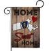Ornament Collection 13 x 18.5 in. State Massachusetts Home Sweet American State Vertical Garden Flag with Double-Sided House Decoration Banner Yard Gift