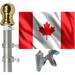 Canada 3x5 Flag and Flagpole Set Also World Cup 3 x5 Flags and Flagpoles for Each of The 24 Women s 2019 Soccer Teams Canada Flag & Pole Set