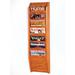 Wooden Mallet MR36-7BL Cascade 7 Pocket Magazine Rack - Black Light Oak & Medium Oak