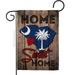 Ornament Collection 13 x 18.5 in. State South Carolina Home Sweet American State Vertical Garden Flag with Double-Sided House Decoration Banner Yard Gift