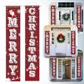 YANXIAO Merry Christmas Banner Christmas Decorations Outdoor Christmas Banner Xmas Decoration Porch Sign 2023 As Shown - Cute Design