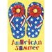 Toland Home Garden American Summer House Flag