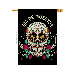 Two Group Dia De Muertos Falltime Day of Dead Halloween Mexico Flag House Flag 28 x 40 Double Sided-Thick Fabric