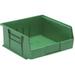 Quantum Storage QUS235GN Ultra Stack & Hang Bin Green - 10.87 x 11 x 5 in.