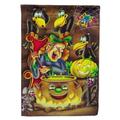 Carolines Treasures APH0934CHF Witch and Crows Stirring it up Halloween Flag Canvas House Size Large multicolor