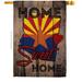 Ornament Collection 28 x 40 in. State Arizona Home Sweet American State Vertical House Flag with Double-Sided Decorative Banner Garden Yard Gift