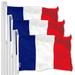 France French Flag 3x5FT 3-Pack 150D Printed Polyester By G128