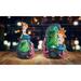 ICE ARMOR 2-PC Blue Mermaid with LED Faux Green Faux Crystal Cave Rock Geode 3 -5 H Statue Fantasy Night Light Decoration Figurine