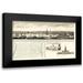 Jefferys 24x15 Black Modern Framed Museum Art Print Titled - Philadelphia Pennsylvania - Jefferys 1756