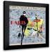 Verlen 20x20 Black Modern Framed Museum Art Print Titled - Paris Fashion Model