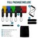 11Pcs Resistance Bands Set Workout Bands Exercise Bands with Door Anchor Handles Carry Bag Legs Ankle Straps