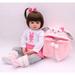 Reborn Dolls 19Inch Handmade Realistic Baby Dolls Soft Cloth Body with Toy Accessories Lifelike Reborn Baby Dolls Christmas Gift for Kids A2