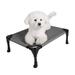 Veehoo Cooling Elevated Dog Bed Portable Raised Pet Cot with Washable Mesh Small Silver Grey