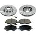 Front Brake Pad and Rotor Kit - Compatible with 2013 - 2015 Mercedes-Benz GLK250 2014