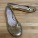 Kate Spade Shoes | Kate Spade Gold Snakeskin Flats | Color: Gold | Size: 8.5