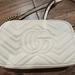 Gucci Bags | Authentic Gucci Gg Leather Marmont 2 Lion Trap Chevron Shoulder Cross-Body | Color: Cream/White | Size: Os